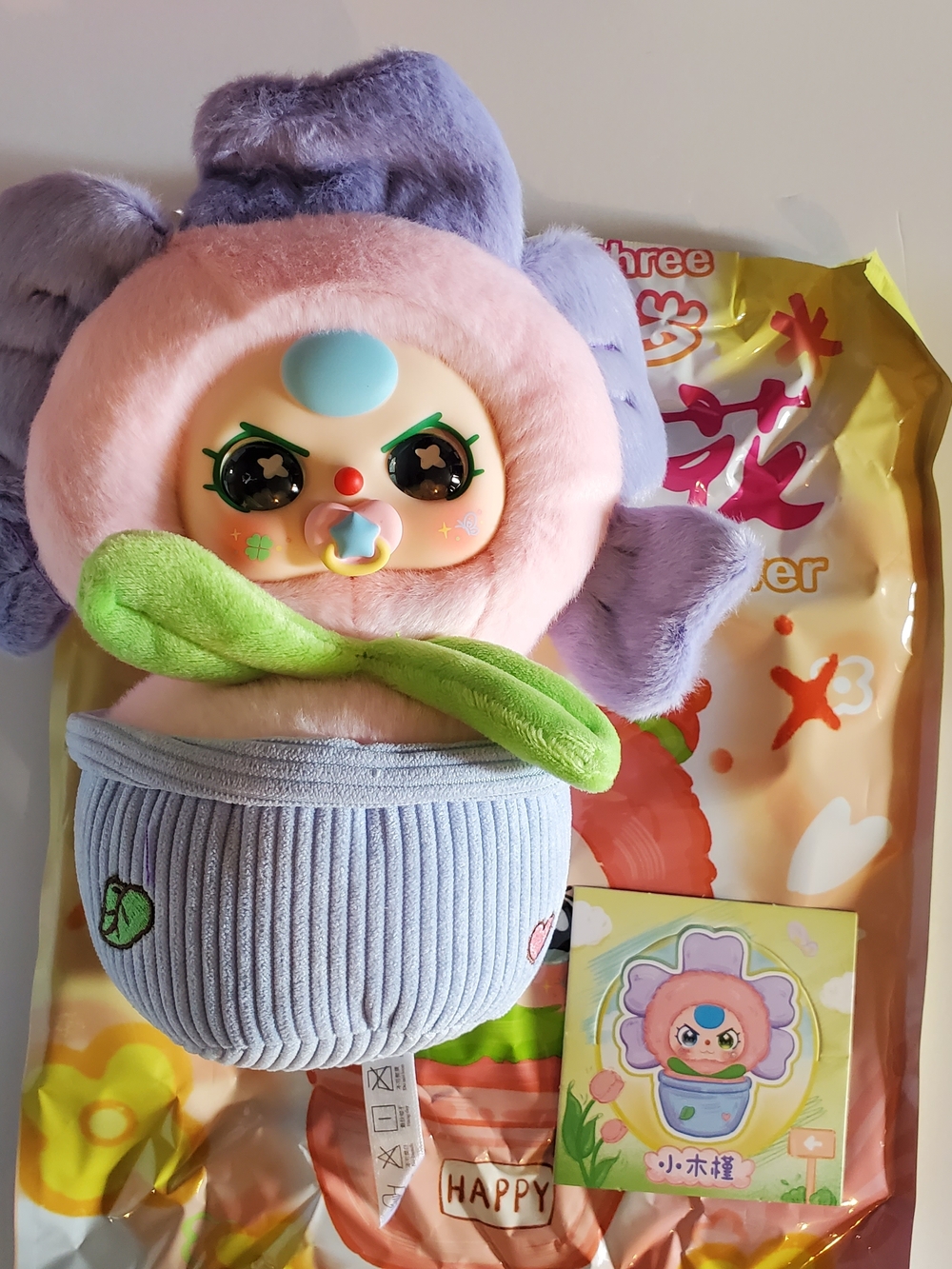 New Baby Three "A Small Flower" Plush Blind Box Series - Confirmed, Open Box